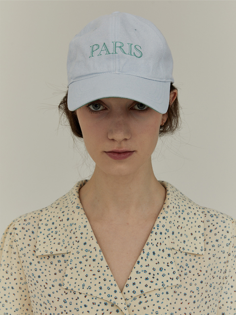 [잉화 착용][22SS]  PARIS WASHING BALL CAP - SKY BLUE