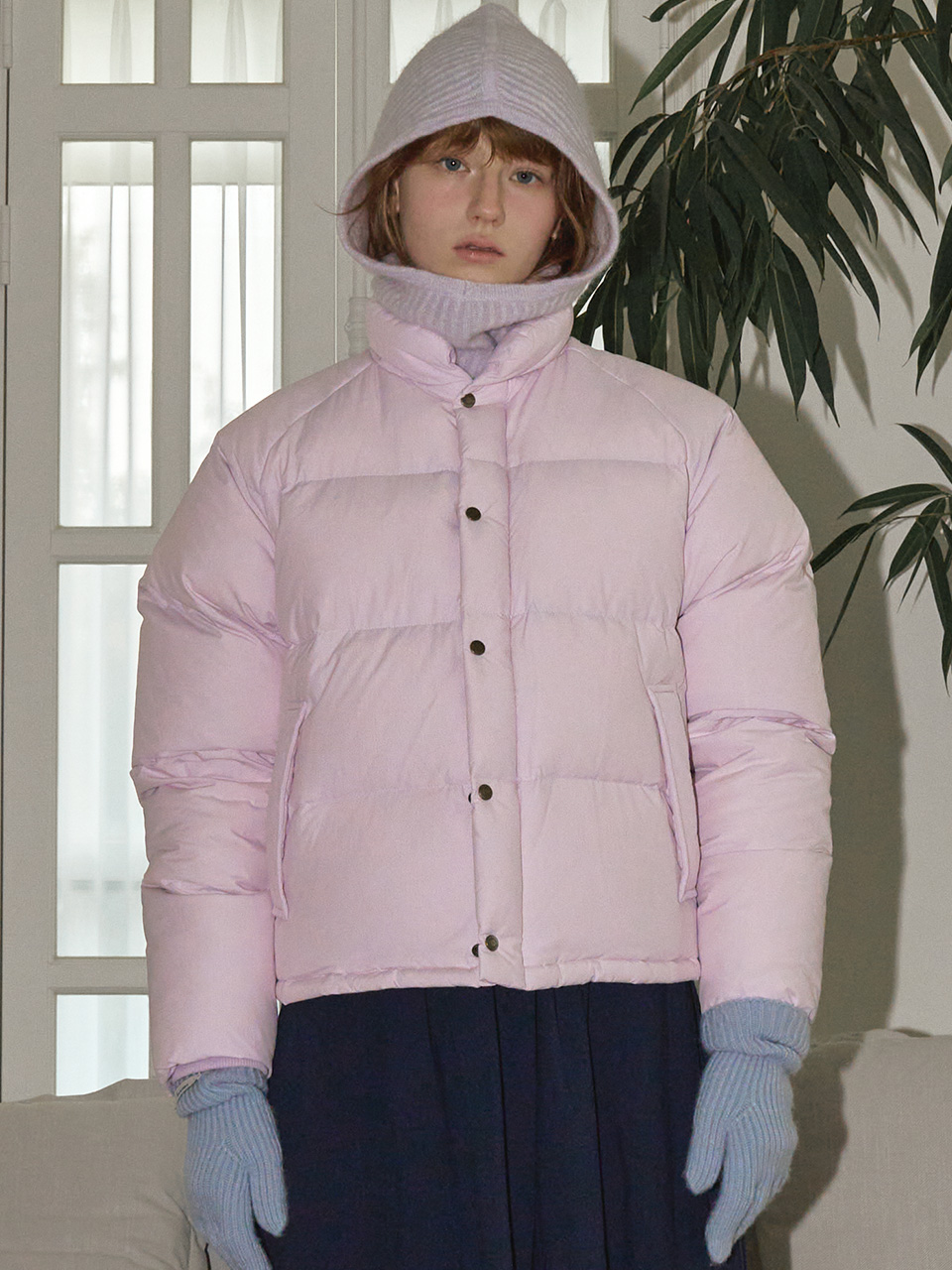 [23FW] COZY PUFFER JACKET - PINK