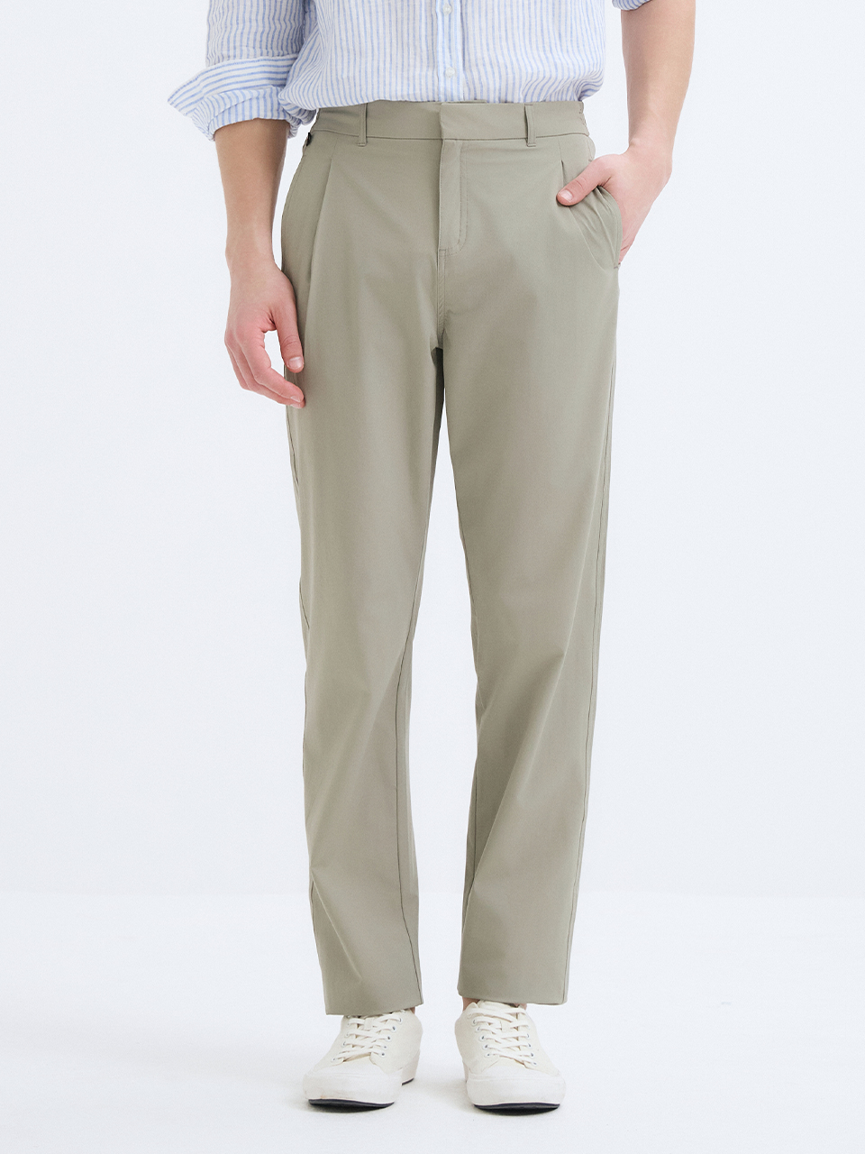 NEW SIGNATURE PERFECT FIT COLLPANTS (FOR MEN) - SAND GREY