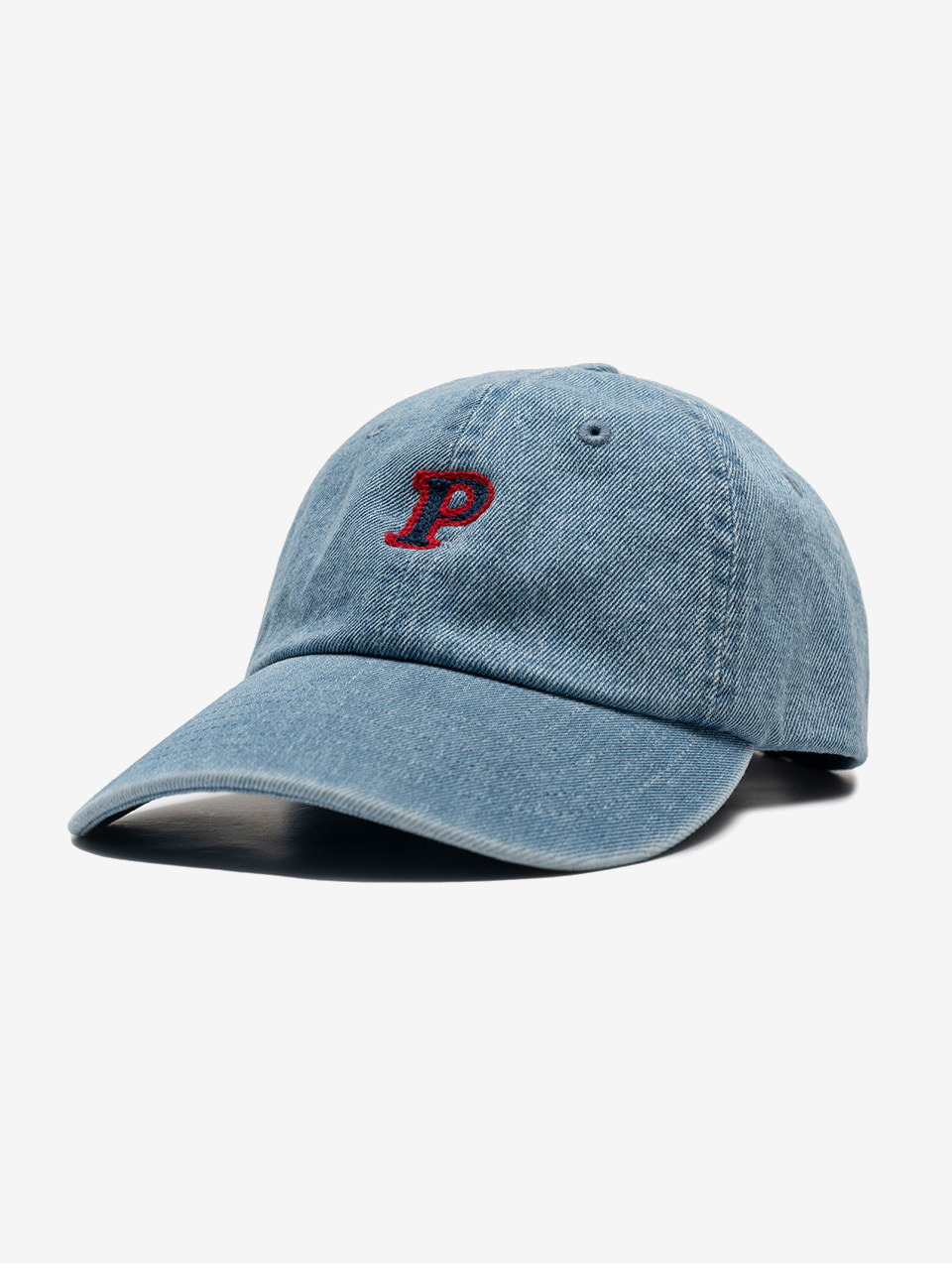 [22SS] P LOGO DENIM BALL CAP - SKY BLUE