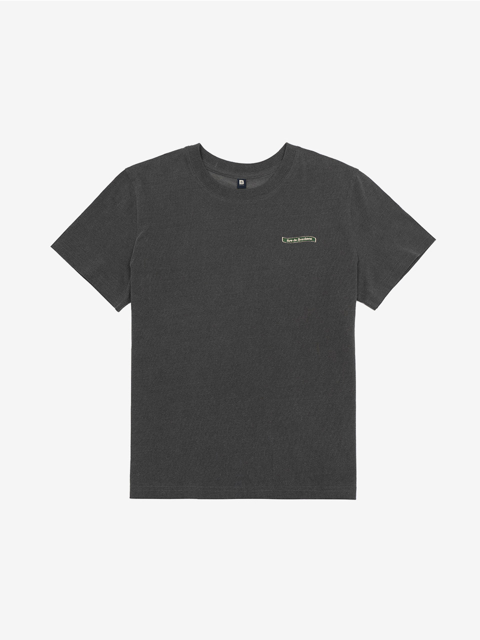 [22SS] PIGMENT HALF SLEEVE - CHARCOAL