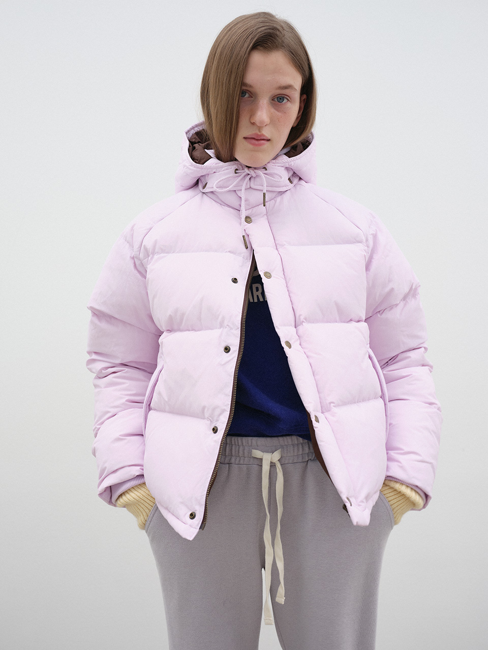 [23FW] COZY PUFFER JACKET - PINK